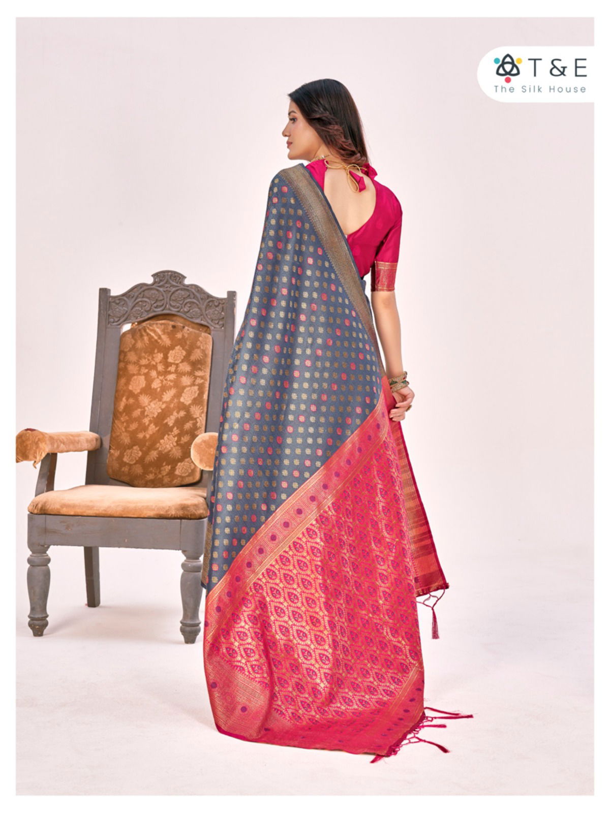 T And E Aagman Designer Silk Saree Catalog